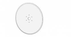 Диск сошника без ступиці БОР (на 6 заклепок новий зразок)