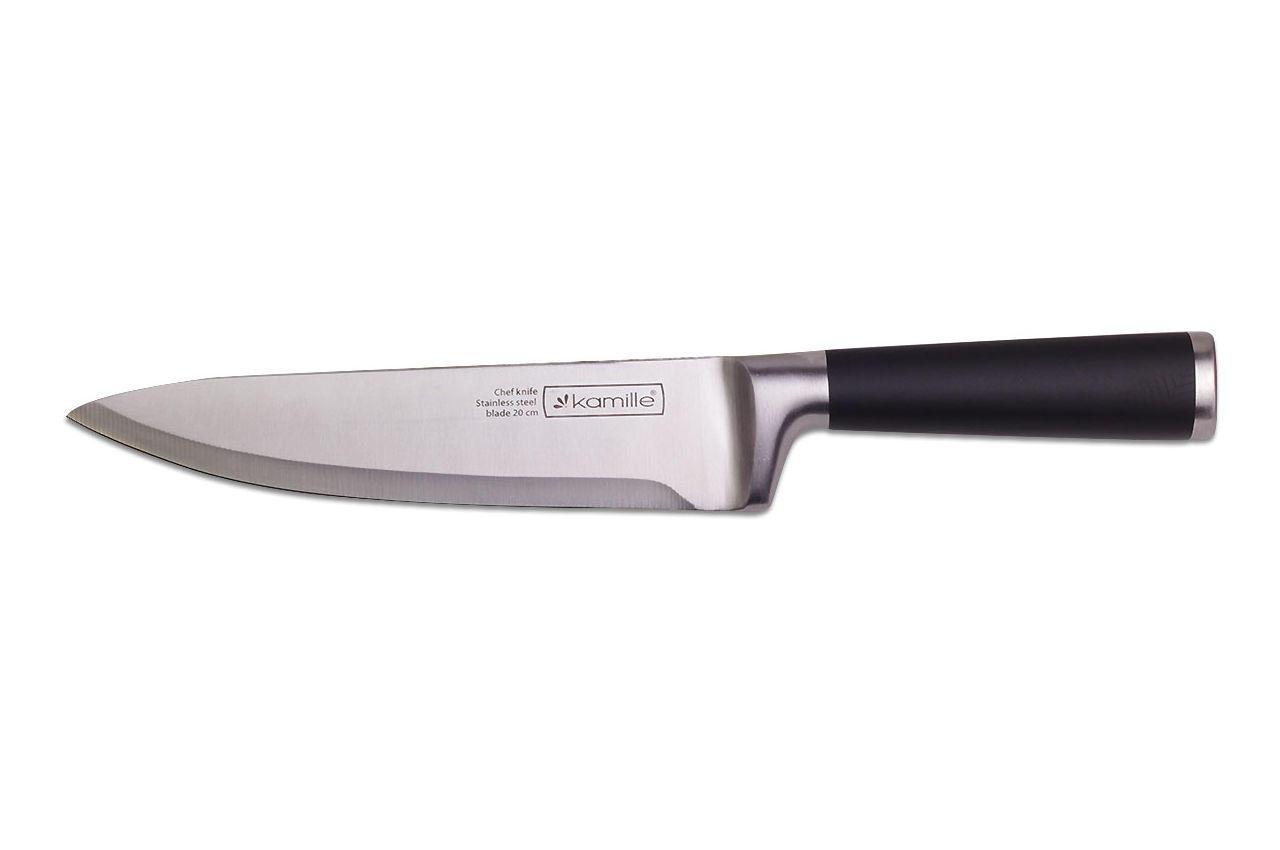 Нож бытовой кухонный Kamille - 345 мм шеф-повар, нож для кухни бытовой - фото 1 - id-p1945073698