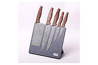 Набор бытовых ножей Kamille - 6 ед. на магните, ножи бытовые для кухни