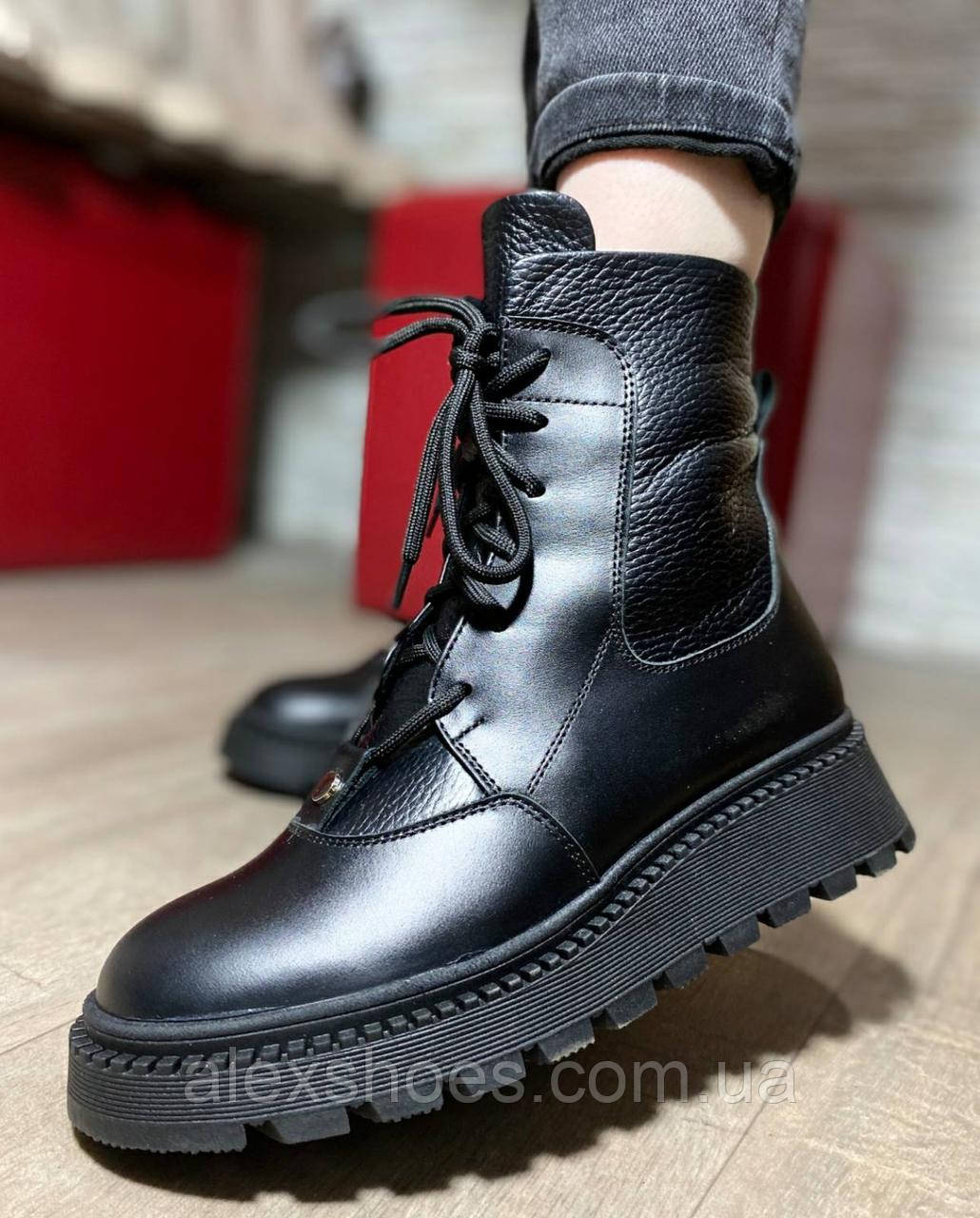Ботинки молодежные из натуральной кожи от производителя модель ДС624-1, фото 1