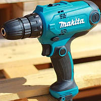 Сетевой шуруповерт электрический MAKITA DF0300 электрошуруповёрт мощный 320 Вт дрель-шуруповерт Макита