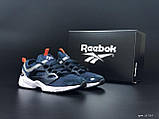 Чоловічі кросівки Reebok Fury Adapt сіточка стильні повсякденні темно-сині, фото 3