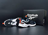 Чоловічі кросівки Reebok Fury Adapt сіточка стильні повсякденні темно-сині, фото 4