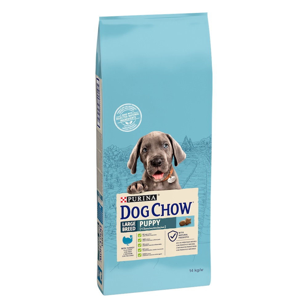 Dog Chow Puppy Large Breed для цуценят з індичкою 14 кг