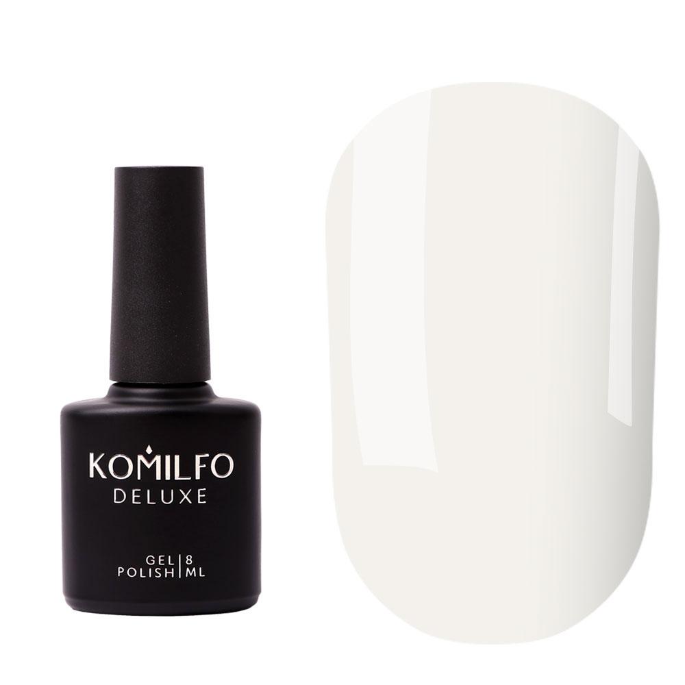 Топ без липкого шару Komilfo No Wipe Milky White Top молочно-білий, 8 мл
