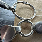 Срібний комплект Герб України та ланцюжок бісмарк з чорнінням 925 проба, фото 8