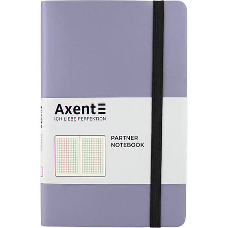 Книга записна Axent Partner Soft 8206-34-A, A5-, 125x195 мм, 96 аркушів, клітинка, гнучка обкладинка,, фото 2