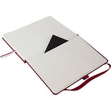 Книга записна Axent Partner 8201-46-A, A5-, 125x195 мм, 96 аркушів, клітинка, тверда обкладинка, винна, фото 3