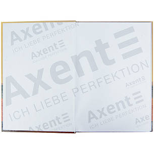 Книга записна Axent Waves 8422-563-A, А4, 96 аркушів, клітинка, бронзова, фото 2