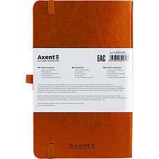 Книга записна Axent Partner Lux 8202-19-A, A5-, 125x195 мм, 96 аркушів, клітинка, тверда обкладинка, коричнева, фото 2