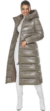 Жіноча оригінальна куртка кольору тауп модель 58450 42 (XXS), фото 2