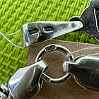 Срібний ланцюжок струмок та хрестик комплект із чорнінням 925 проба, фото 8