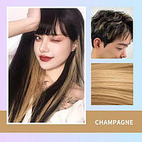 Временная краска-спрей для волос золотистая Champange