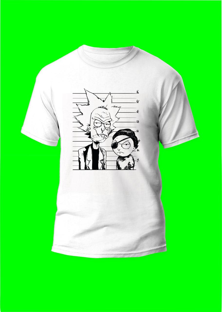 Футболка YOUstyle Рік та Морті (Rick and Morty) 1061 White