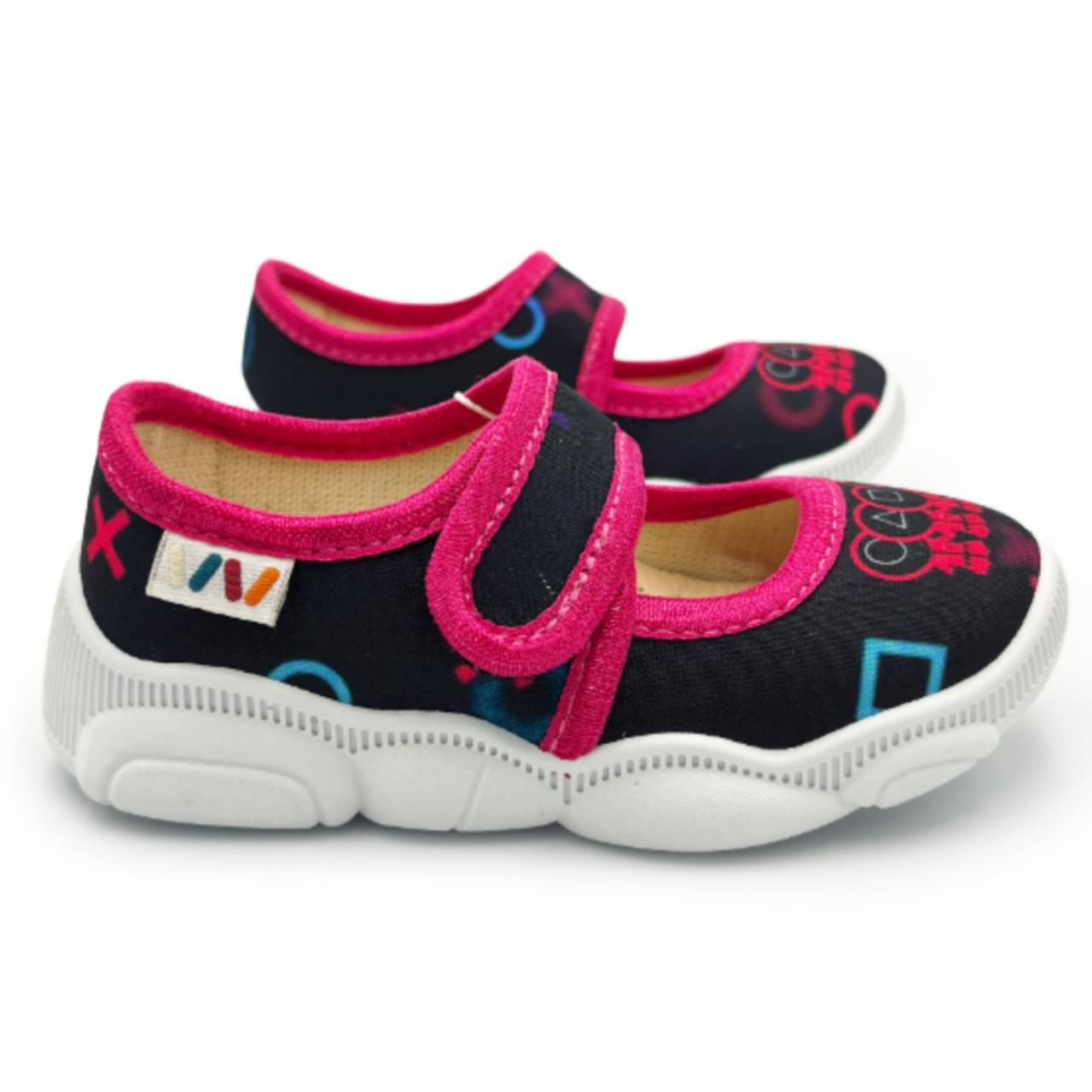 Дитячі текстильні тапочки для дівчинки Weestep 22р, 23p