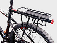 Багажник велосипедный консоль с подпорками, алюминиевый 26-29 дюймов черный