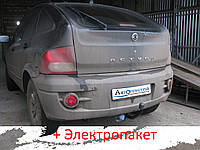 Фаркоп - Ssang Yong Actyon Кросовер (2006-2011) з'ємний на 2 болтах