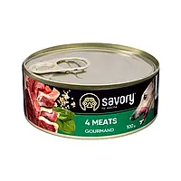 Savory Gourmand 4 Meats 100 г влажный корм для собак (163420-21) BE