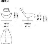 Крісло обертове B&B Italia Mart, фото 2