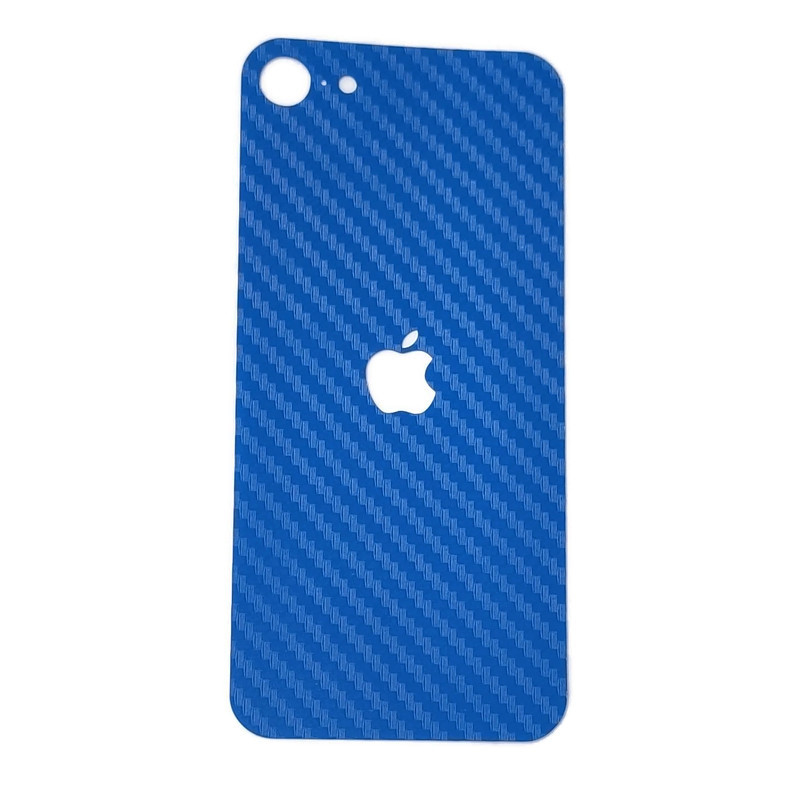 Захисна плівка-наклейка на кришку телефона для Apple iPhone 5SE Carbon Blue