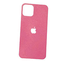 Захисна плівка-наклейка на кришку телефона для Apple iPhone 13 (6.1") Блискітки Shine Pink