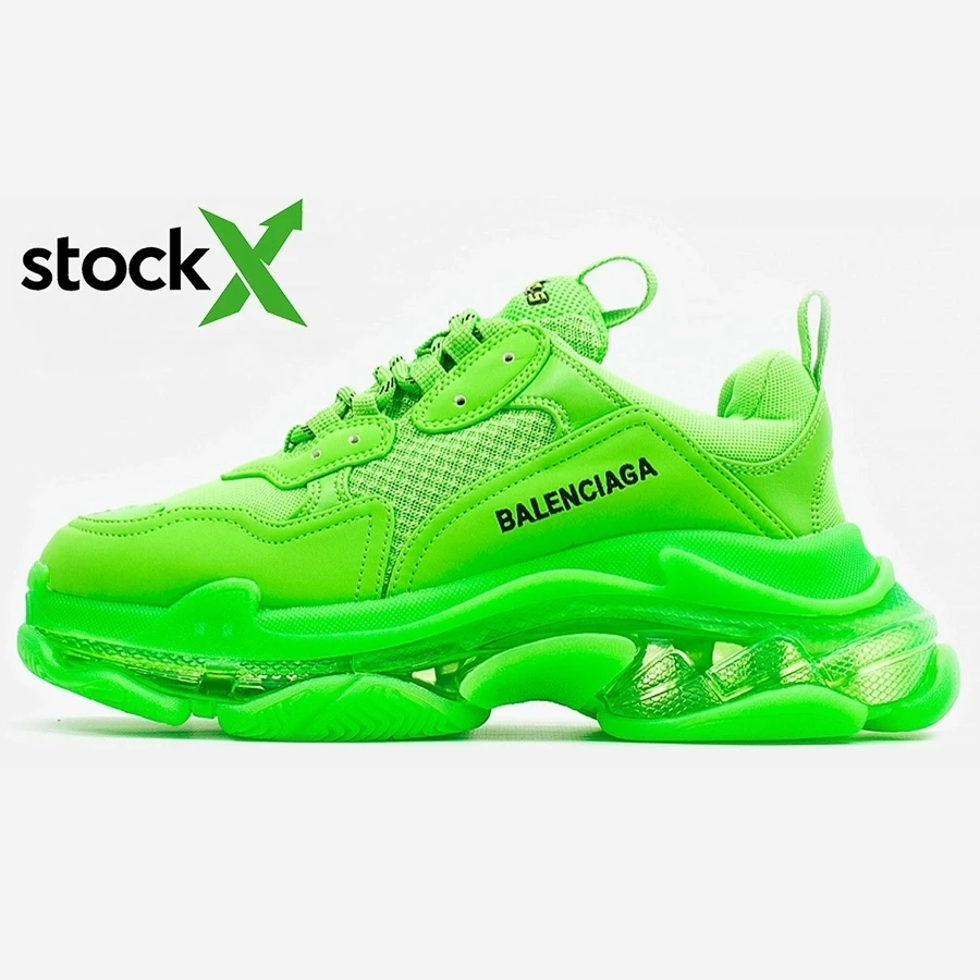 Кросівки balenciaga 0109 TRIPLE S “NEON GREEN”