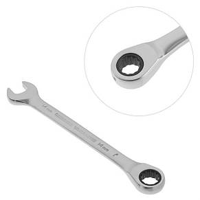 Ключ комбінований з тріскачкою 14мм Cr-V; PROF DIN3113 INTERTOOL XT-1354, фото 2