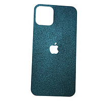 Захисна плівка-наклейка на кришку телефона для Apple iPhone 11 Pro Max (6.5") Блискітки Shine Green