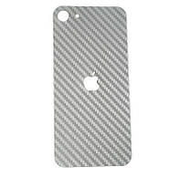 Защитная пленка наклейка на крышку телефона для Apple iPhone 5/5S/SE Carbon Silver
