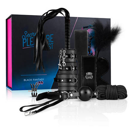 Набір БДСМ Secret pleasure Chest Crimson Dream чорний, фото 1