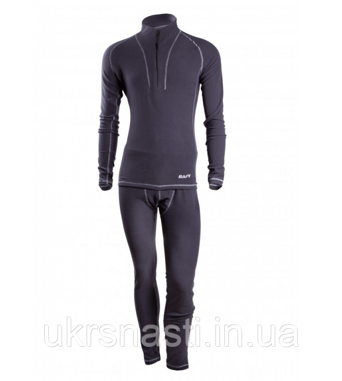 Флісова термобілизна чоловіча Baft F-Line Men р.XXXL сіра Бафт Термобілизна для чоловіків, фото 1