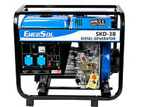 Генератор дизельный EnerSol SKD-3B однофазн, макс 3.0 кВт, ручн.