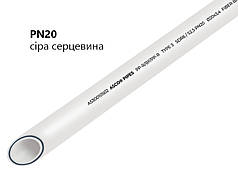 Труба білого кольору із сірою серцевиною Базальт PN20 Ø 25*4,2 mm 4/100 ASCO