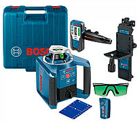 Профессиональный ротационный лазерный нивелир BOSCH GRL 300 HVG SET Professional: зеленый луч,