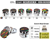 Гриндер D&K "CANNABIS" (четыре секции), 5,0см*4,3см DK-5031-AN4