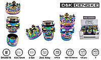 Гриндер D&K "Череп в короне" (три секции), 4,3см*7,5см DK-5067-B