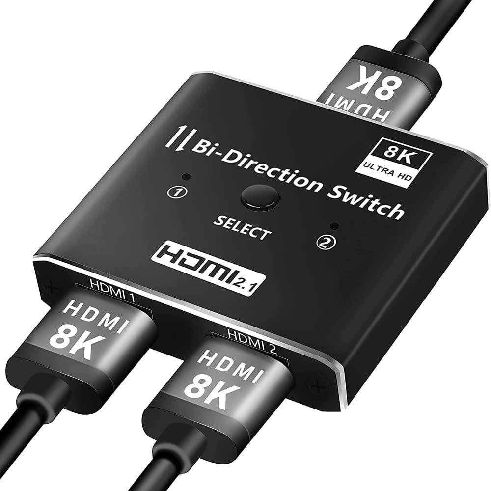 8K HDMI Свитч + Разветвитель двухсторонний Bi-Direction Switch на 2 канала Addap HVS-11 | 2в1: переключатель + - фото 3 - id-p1945313914