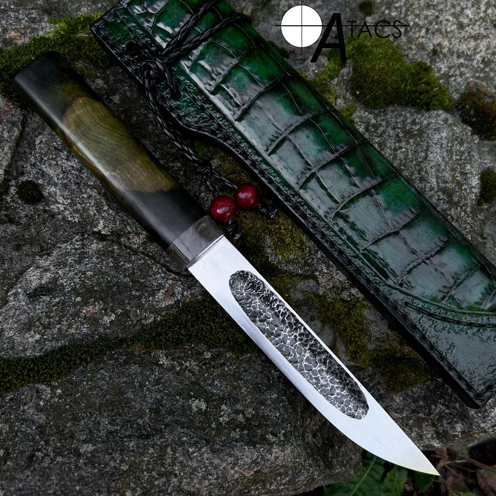 Ніж ручної роботи "Якут Elite-6" + ексклюзивний чохол з натуральної шкіри