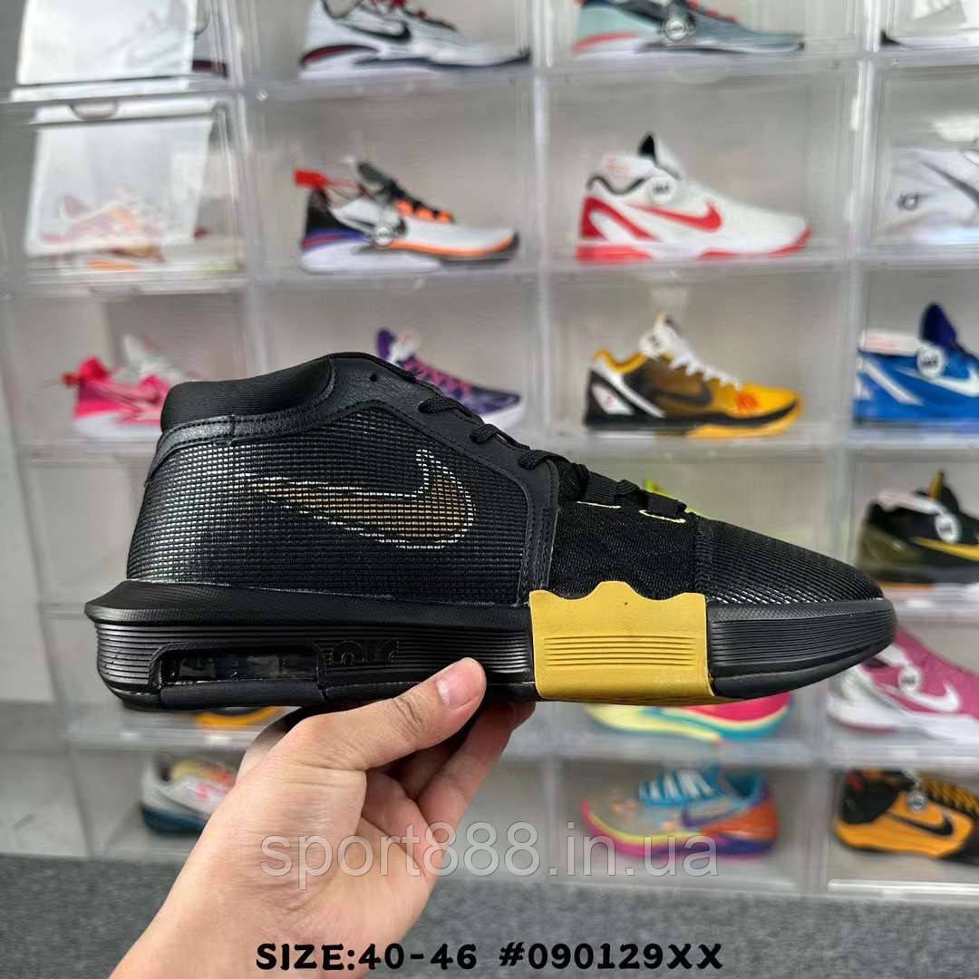Nike LeBron Witness 8 чорні чоловічі баскетбольні кросівки, фото 1