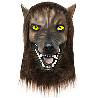 Маска волка SV для хеллоуина, карнавальная Тип А, без свечения , Чорний