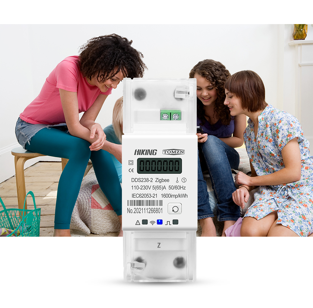 Умный счетчик энергии Hiking 65A Tuya Din Rail WIFI таймер, монитор ...