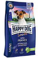 Корм для собак Хэппи Дог Сенсибл Мини Франция Happy Dog Sensible Mini France 800 г с уткой и картофелем