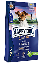 Корм для собак Хепі Дог Сенсибл Міні Франція Happy Dog Sensible Mini France 800 г з качечкою та картоплею