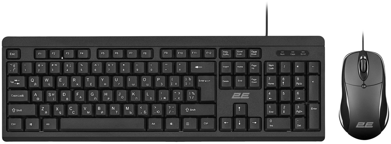 Комплект (клавіатура + миша) 2E MK401 USB Black (2E-MK401UB), фото 1