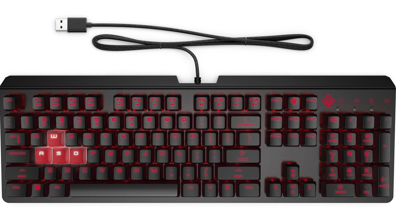 Клавіатура HP OMEN Encoder LED 104key Cherry MX Red USB Black, фото 1