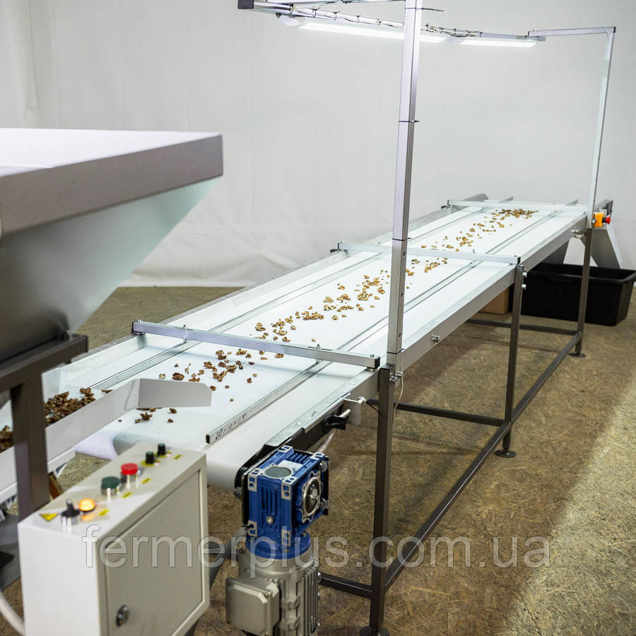 Инспекционный стол для сортировки грецкого ореха, кофе, семян и тд, сортировщик - фото 2 - id-p1700038904