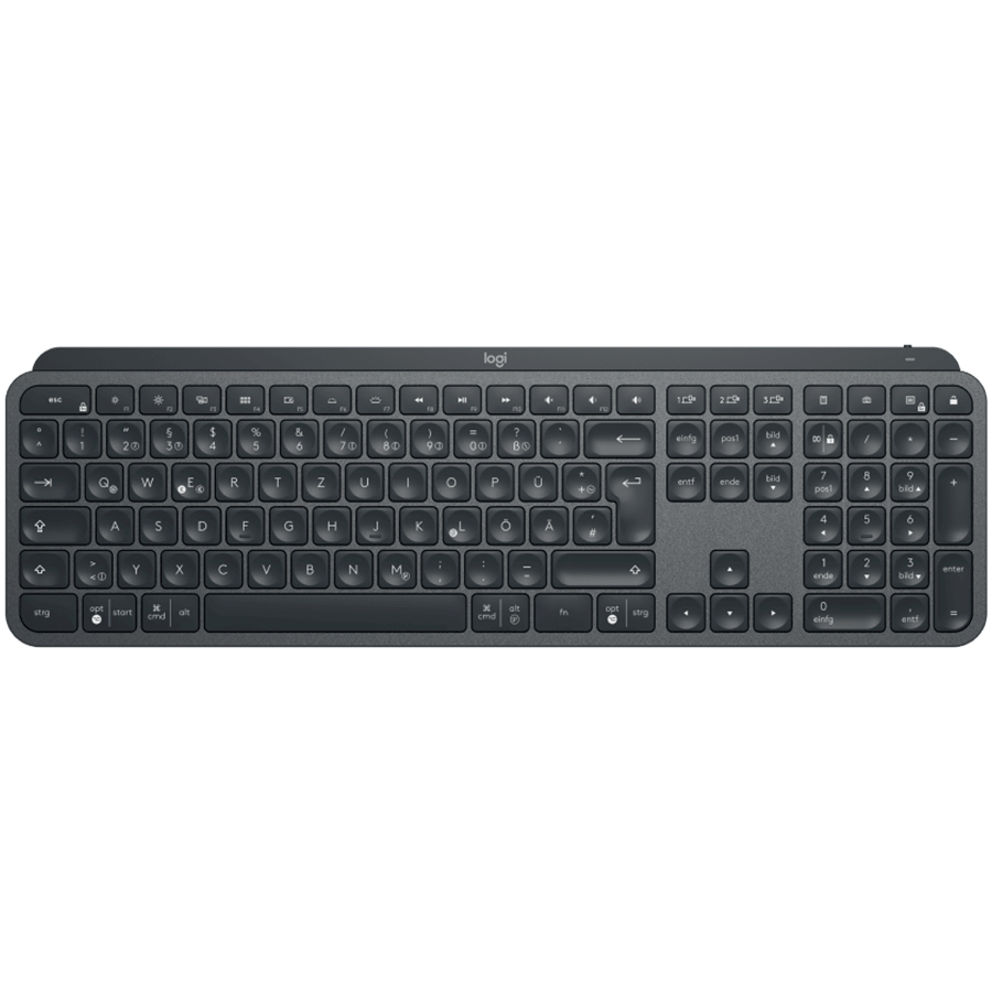 Клавіатура Logitech MX Keys Wireless Illuminated Graphite (920-009417), фото 1