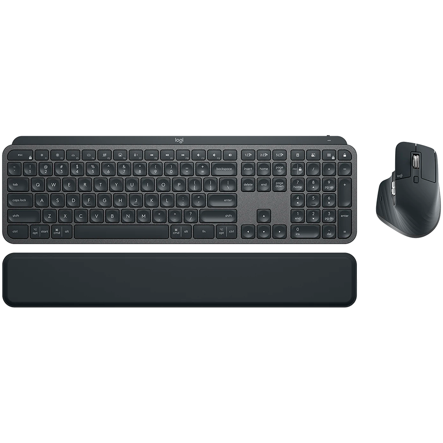 Комплект: клавіатура і миша Logitech MX Keys for Business UA Graphite (920-010933), фото 1