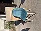 Стілець обідній велюр Мікс меблі Джастін ніжки бук, блакитний, фото 4