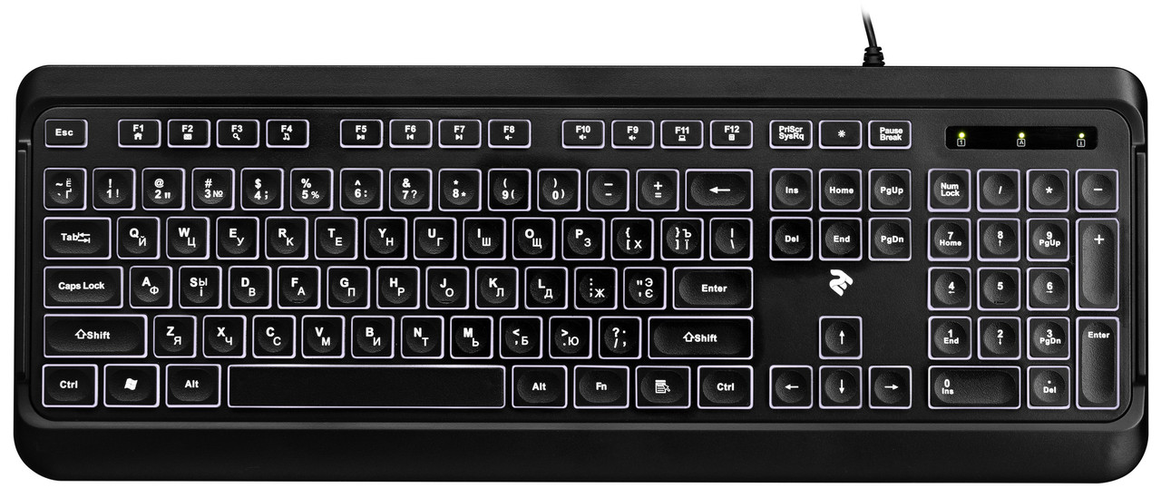 Клавіатура 2E KS120 USB Black (2E-KS120UB), фото 1